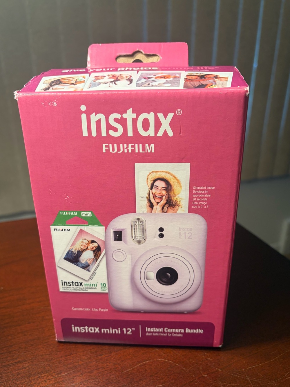NIB Fujifilm Instax 12 Lilac Purple Bundle